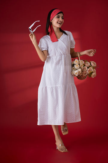 White Long Beach Wear Dress