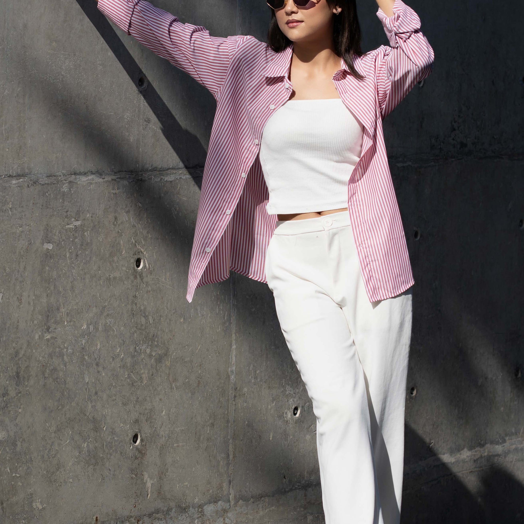 Rosewood Striped Overshirt