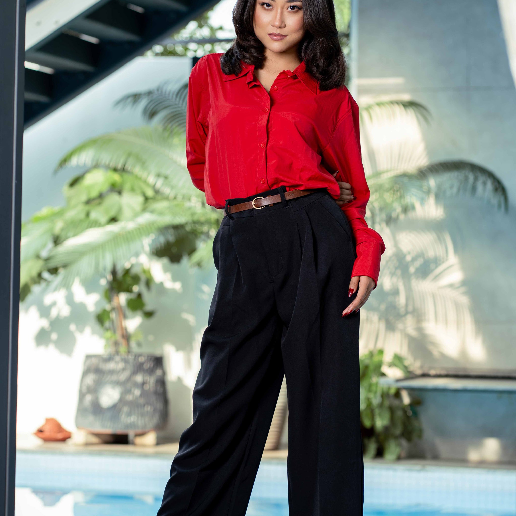 Red Prestige Work Shirt