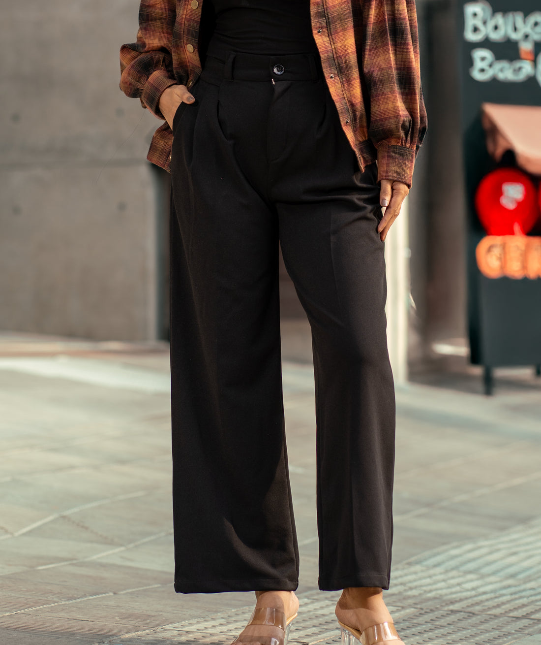Women's High Waisted Zeeva Flared Wide Leg Pant