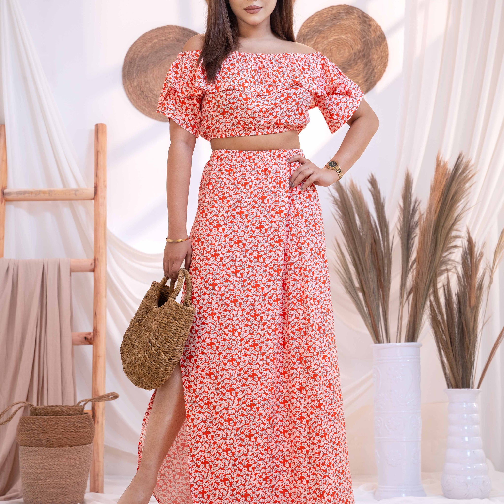 Wildflower Wander Off-Shoulder Dress