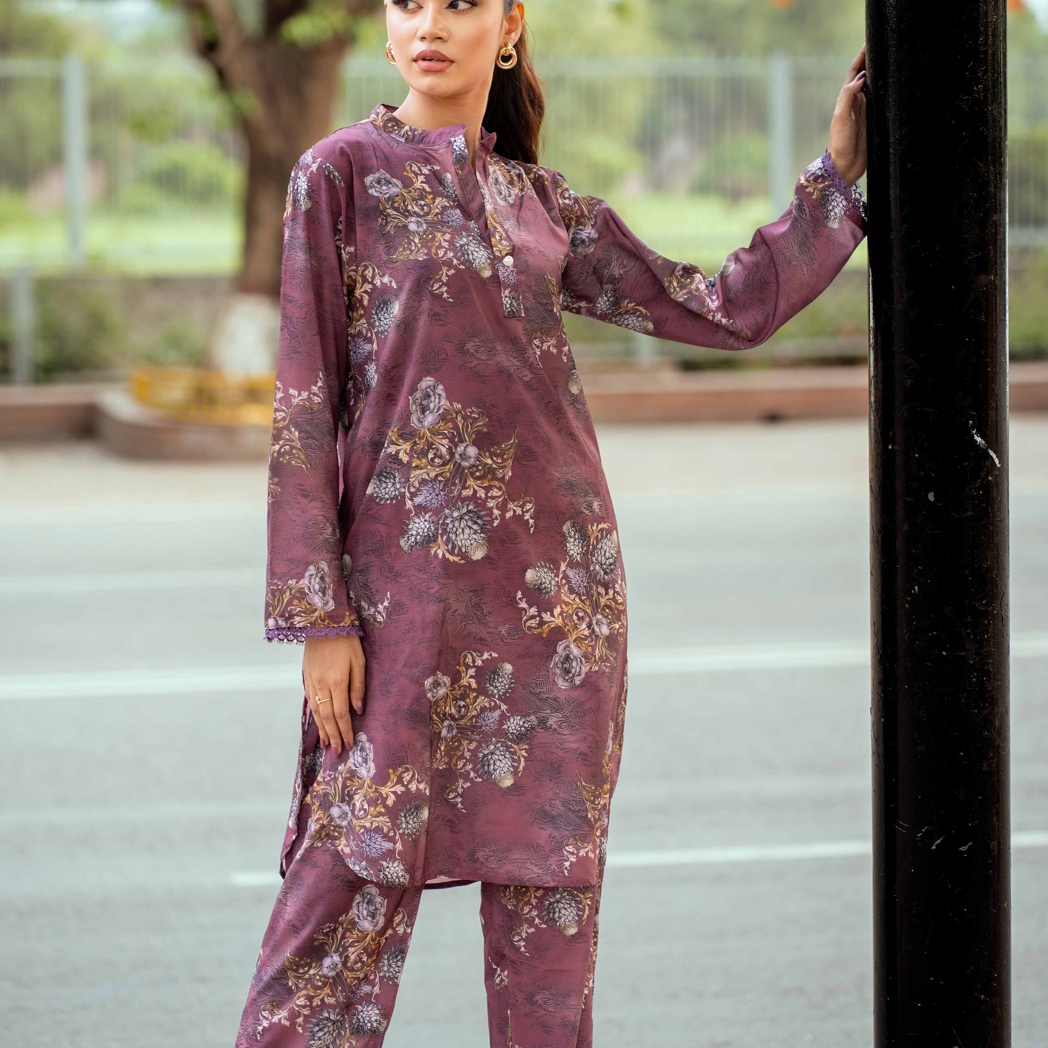 Soft Plum Two-Piece