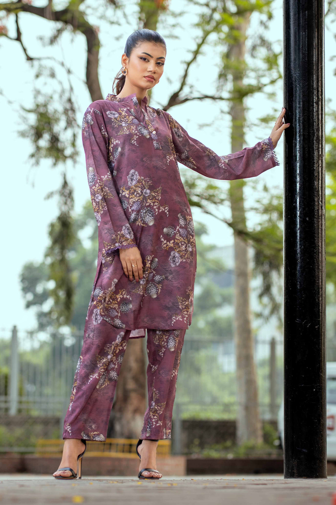 Soft Plum Two-Piece